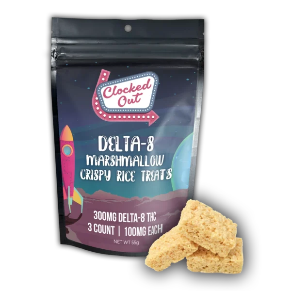 Delta-8 Marshmallow Crispy Rice Treats 100mg 3ct