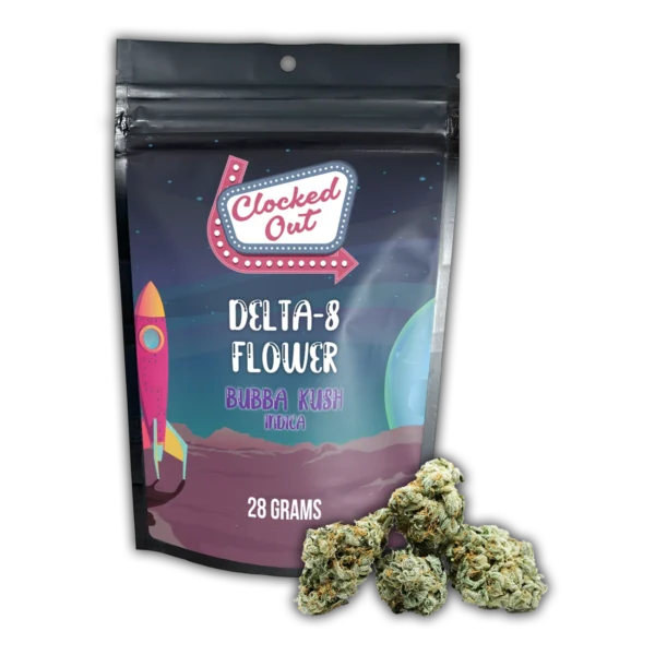 Delta-8 Flower 28g<br>Bubba Kush - Indica